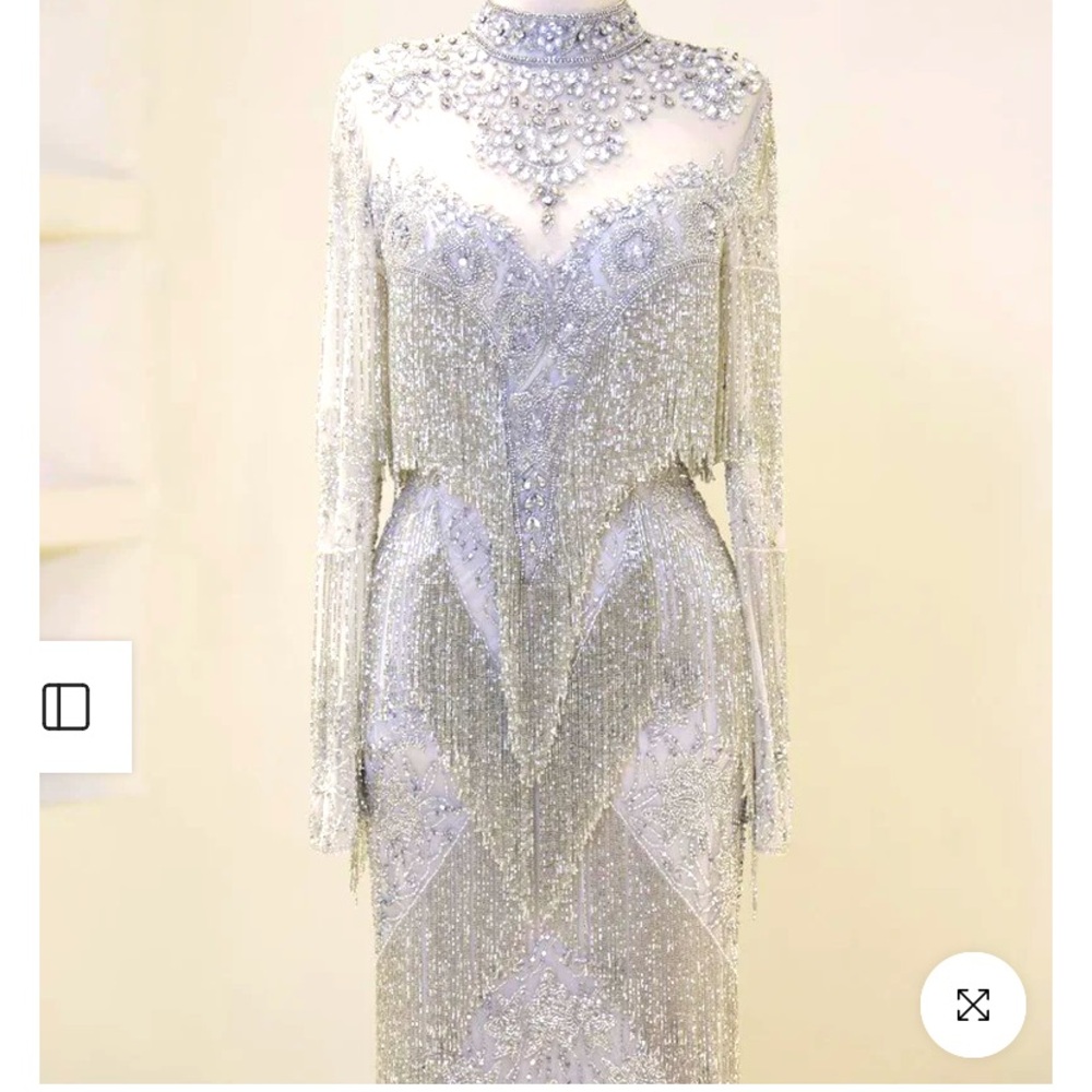 Sliver luxury dress worn once